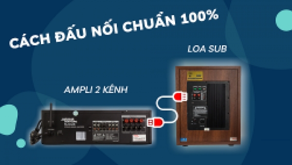 Cách kết nối loa Sub điện với tất cả các loại Amply karaoke